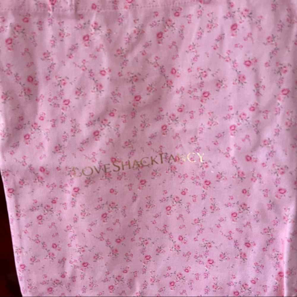LoveShackFancy Pink Floral Tote Bag - Picture 4 of 13